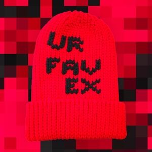 "UR FAV EX, Tall Knit-look 90s beanie, Handmade By Me, Ask About Customs